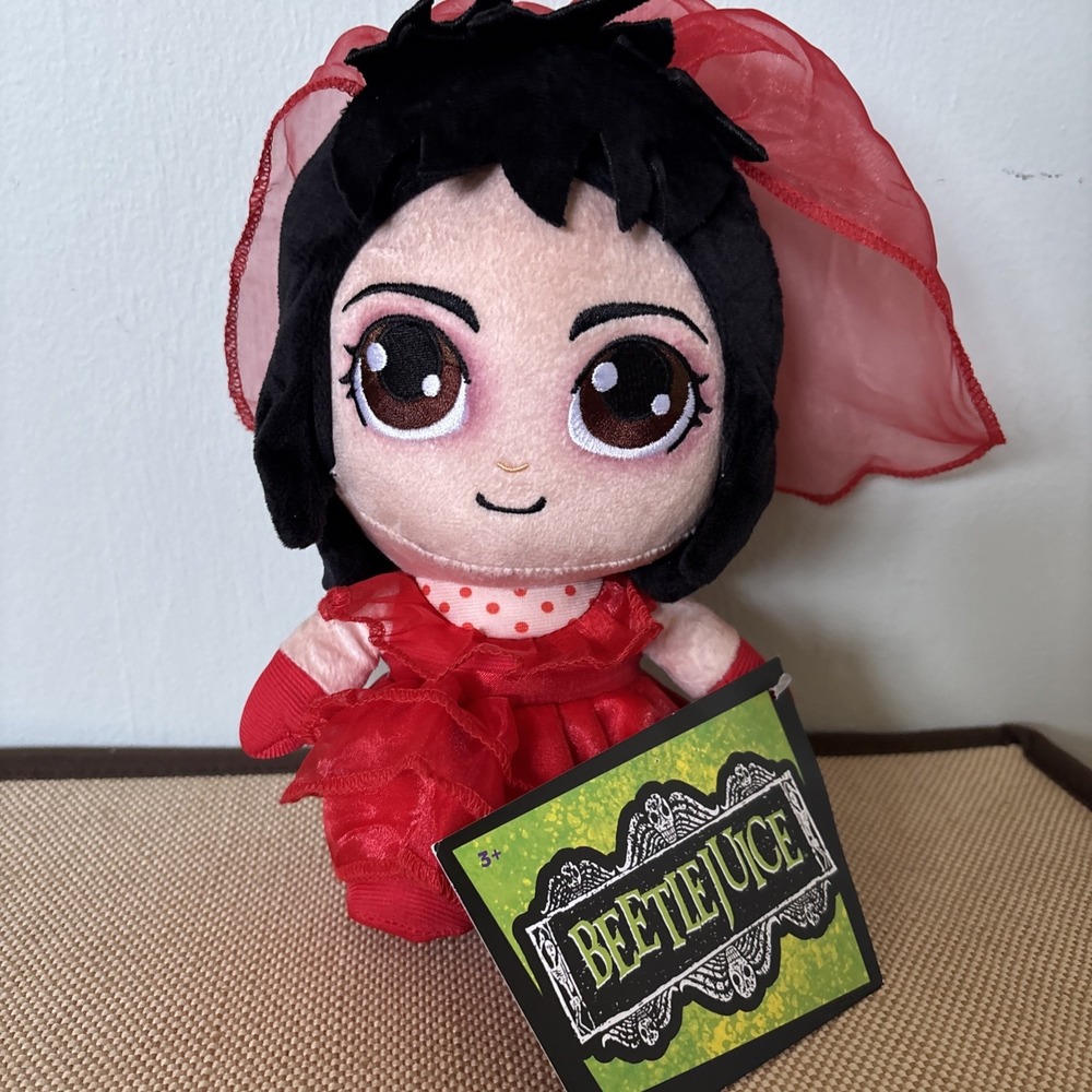 Warner Bros. BEETLEJUICE 8" Plush LYDIA DEETZ 2025 New Tags Halloween